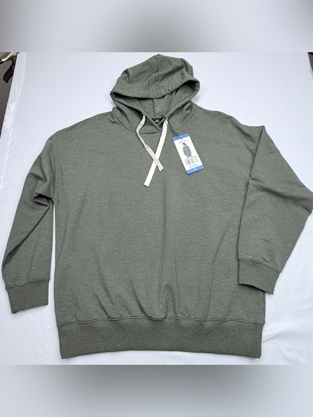 Buffalo David Bitton Olive Lightweight Hoodie - Picture 1 of 10